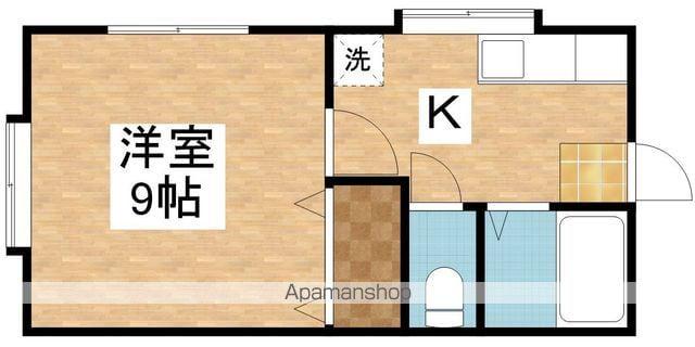 アクセスⅡ(1K/2階)の間取り写真