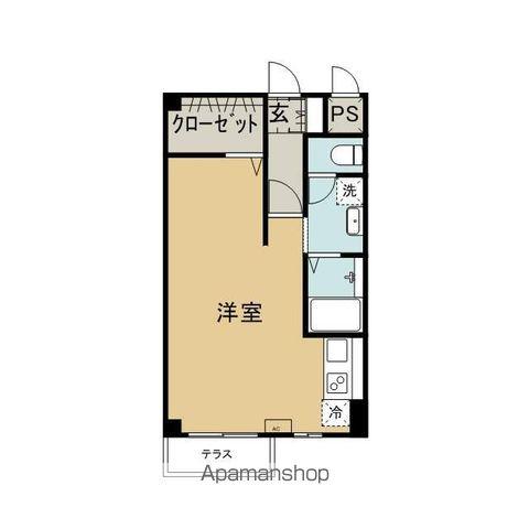 誠洋ハイツ別宮(ワンルーム/1階)の間取り写真