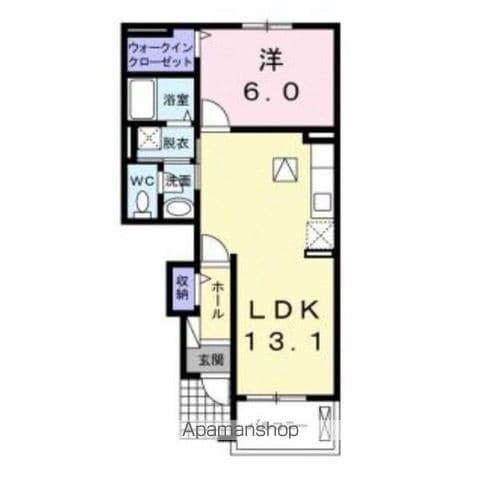 アロッジオ・ニッコウ(1LDK/1階)の間取り写真