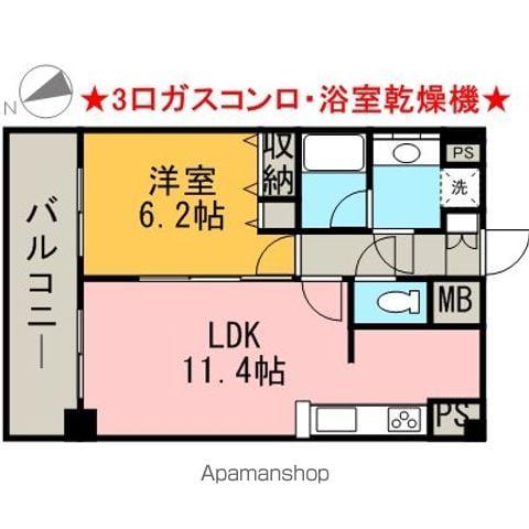 プレサンス久屋大通公園サウス(1LDK/10階)の間取り写真