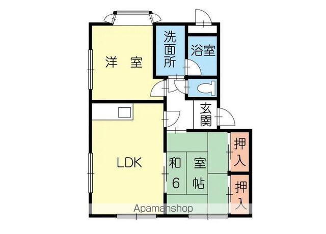 エクセルプラザ(2DK/2階)の間取り写真