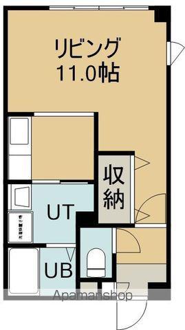 こまばGT(1K/2階)の間取り写真
