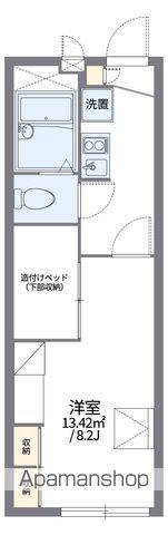 レオパレスロアール(1K/1階)の間取り写真