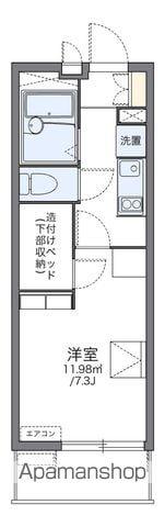 レオパレス若葉(1K/1階)の間取り写真