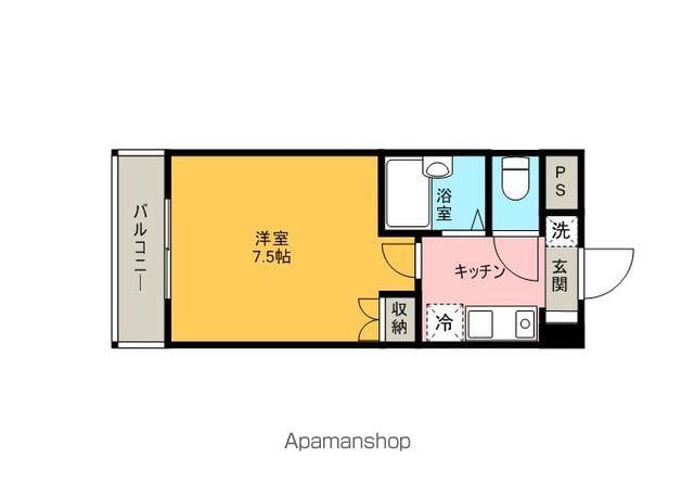 ルピナスKIKUYO(1K/3階)の間取り写真