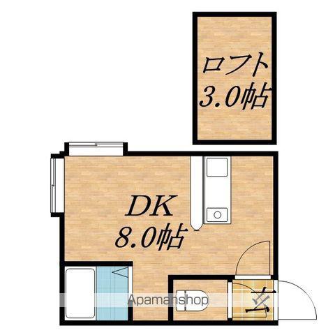 AMSN19(ワンルーム/2階)の間取り写真