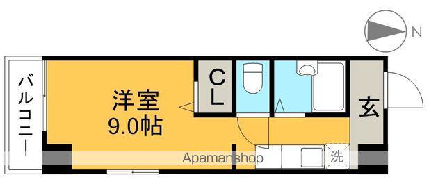 マーガレットパレス(ワンルーム/8階)の間取り写真