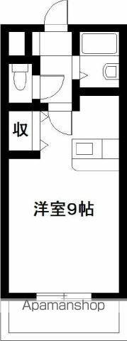 エレガンス11(1K/4階)の間取り写真