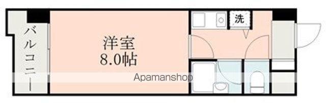 トーカン大江キャステ-ル(1K/8階)の間取り写真