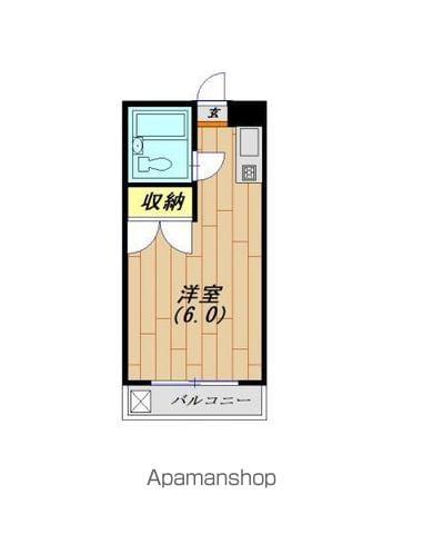 エトワール保土ヶ谷(ワンルーム/1階)の間取り写真