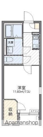 レオネクストクレストタウンE(1K/1階)の間取り写真