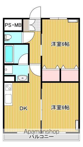 サンリッチあけぼのⅡ(2DK/1階)の間取り写真