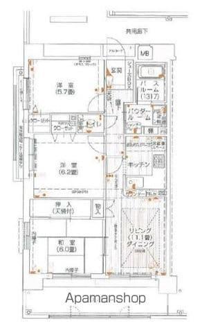 プレステージ姫路青山4(3LDK/2階)の間取り写真