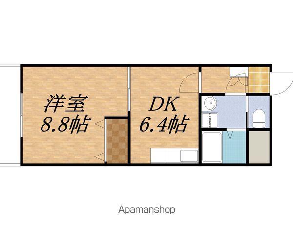 マンションあいる24(1DK/1階)の間取り写真