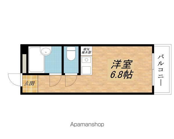 クッキィー石山寺(ワンルーム/3階)の間取り写真