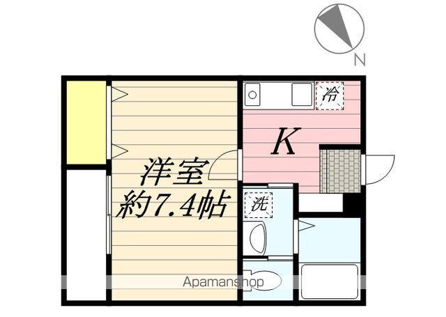 SGARDEN(1K/2階)の間取り写真