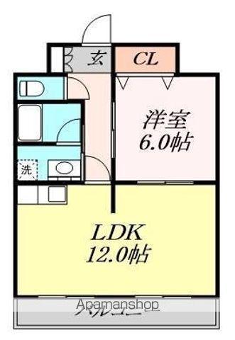 TENOHA TOYOHASHI(1LDK/6階)の間取り写真
