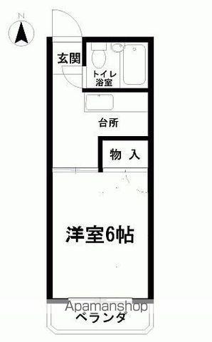 コーポ高千穂(1K/1階)の間取り写真