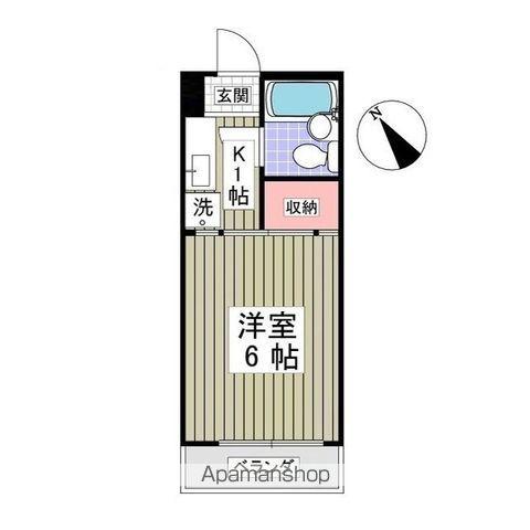 シャトール田口戸塚Ⅰ棟(1K/5階)の間取り写真