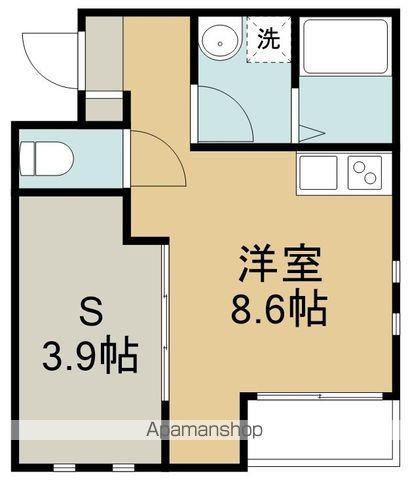 LEHUA五輪(1K/3階)の間取り写真