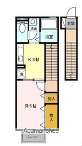 セフィーラ大南(1K/2階)の間取り写真