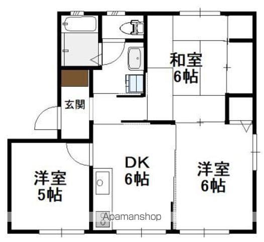 ナスカ21(3DK/2階)の間取り写真