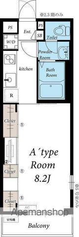 リブリ・レガーロ(1K/2階)の間取り写真