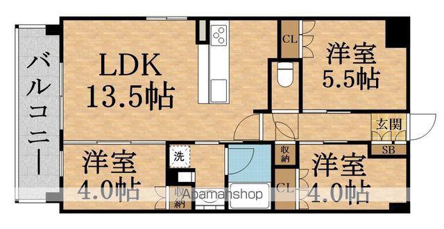URBAN パーク AWAJI(3LDK/7階)の間取り写真