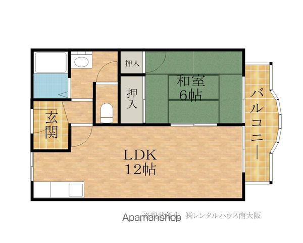 フラワーハイツ・ムラナカ(1LDK/2階)の間取り写真