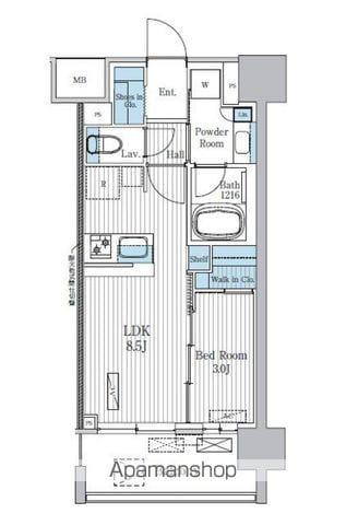 TERRA蚕糸の森(1LDK/2階)の間取り写真