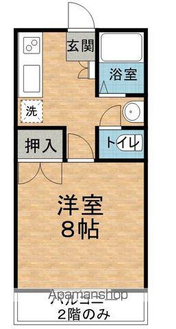 グリーンヒルズB(1K/1階)の間取り写真