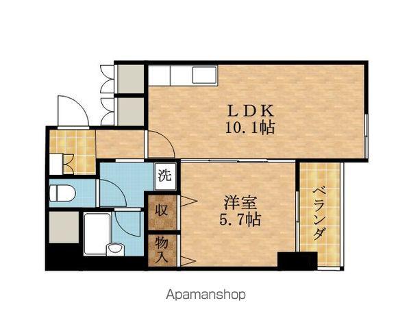 グランピア中央(1LDK/6階)の間取り写真