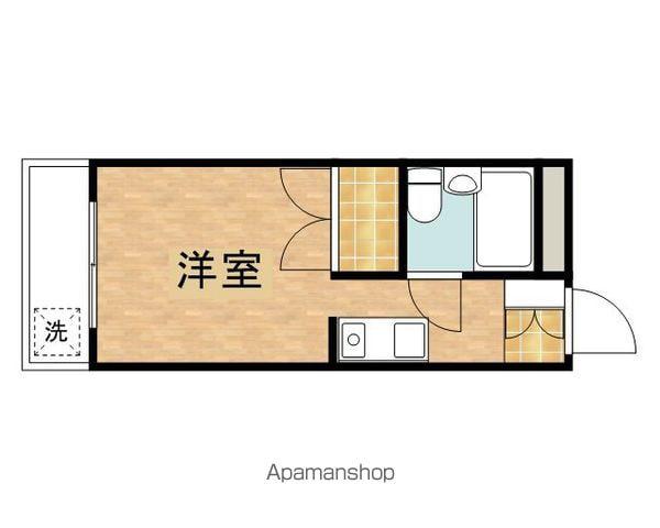 サンアベニュー椚田C(1K/3階)の間取り写真