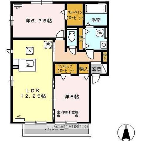 GEORGIANHOUSE(2LDK/1階)の間取り写真