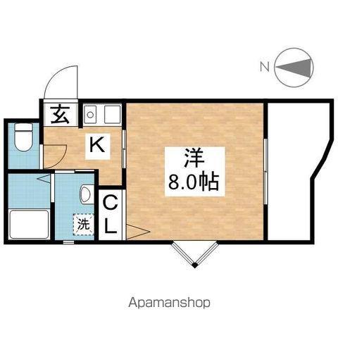 DWELL GOKENYA(1K/3階)の間取り写真