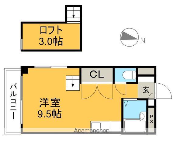 フェンネルハイツ(ワンルーム/5階)の間取り写真