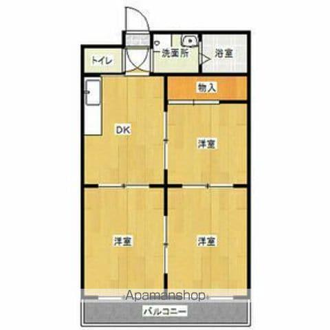 サンライフ今渡(2LDK/5階)の間取り写真