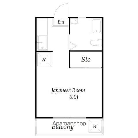 Kレジデンス(ワンルーム/1階)の間取り写真