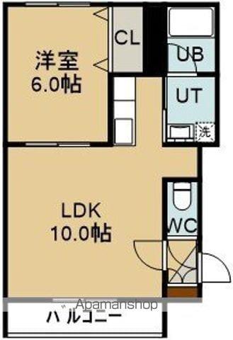めぞん伍番館(1LDK/2階)の間取り写真