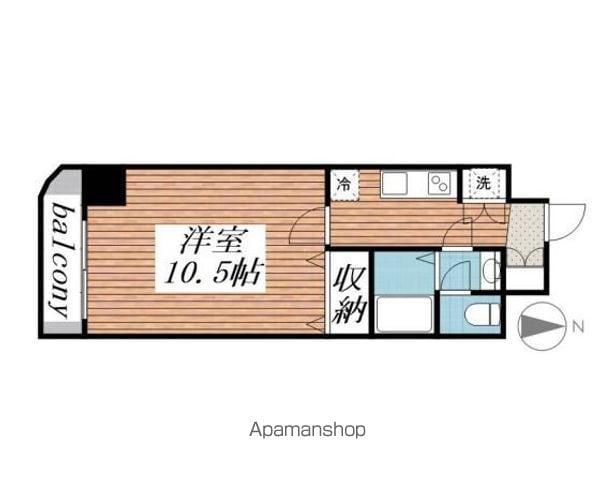 ウイングパーク(1K/7階)の間取り写真