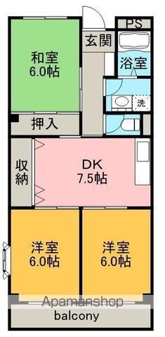AVENUEⅡ(3DK/2階)の間取り写真