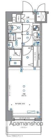 パティーナ武蔵関(1K/1階)の間取り写真