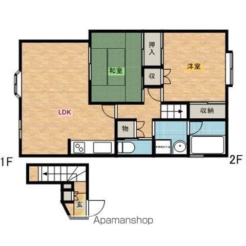 セレノDAIKYO B(2LDK/2階)の間取り写真