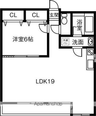 FJ日進通(1LDK/4階)の間取り写真