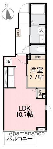 グランデ-メゾンⅡ(1LDK/1階)の間取り写真