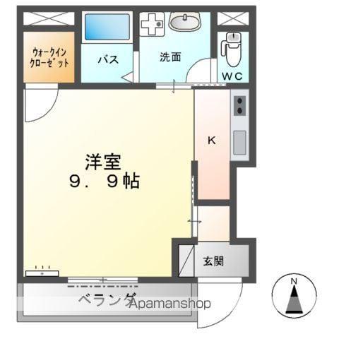 ロココTACHIBANAYA(1K/1階)の間取り写真