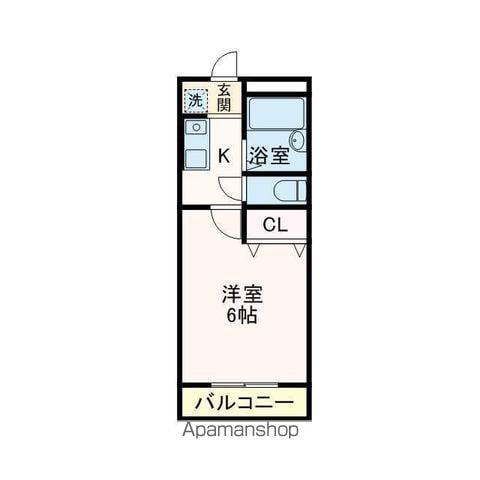 プリデ富士見 4階階 間取り