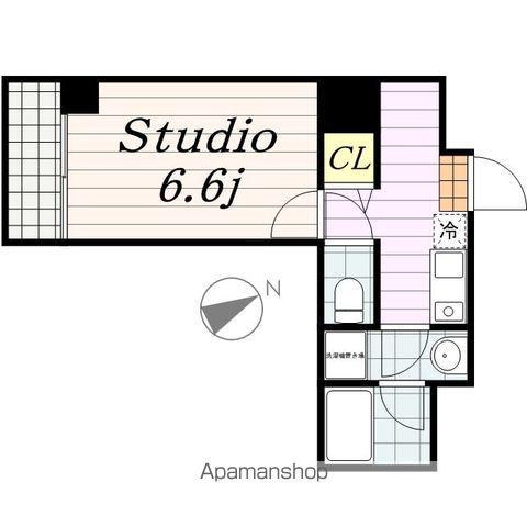 プリマヴェーラ問屋町(1K/3階)の間取り写真