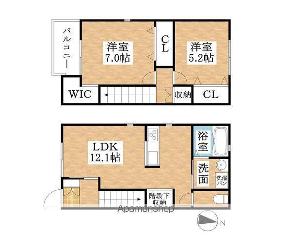 ヴィラルミエール(2LDK)の間取り写真