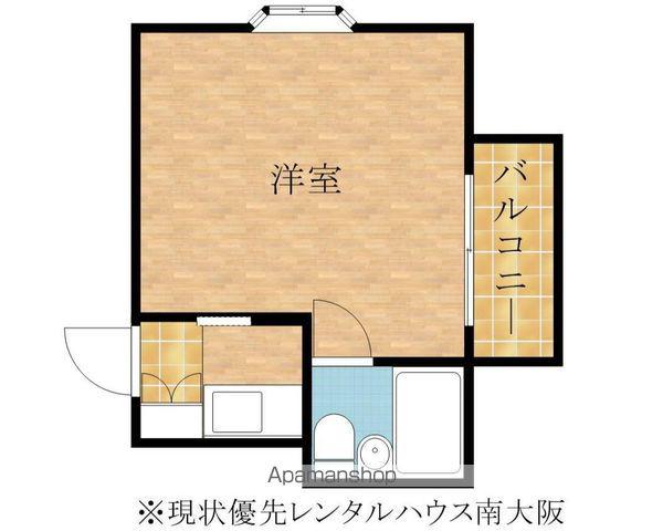 セレーナ土生(ワンルーム/2階)の間取り写真